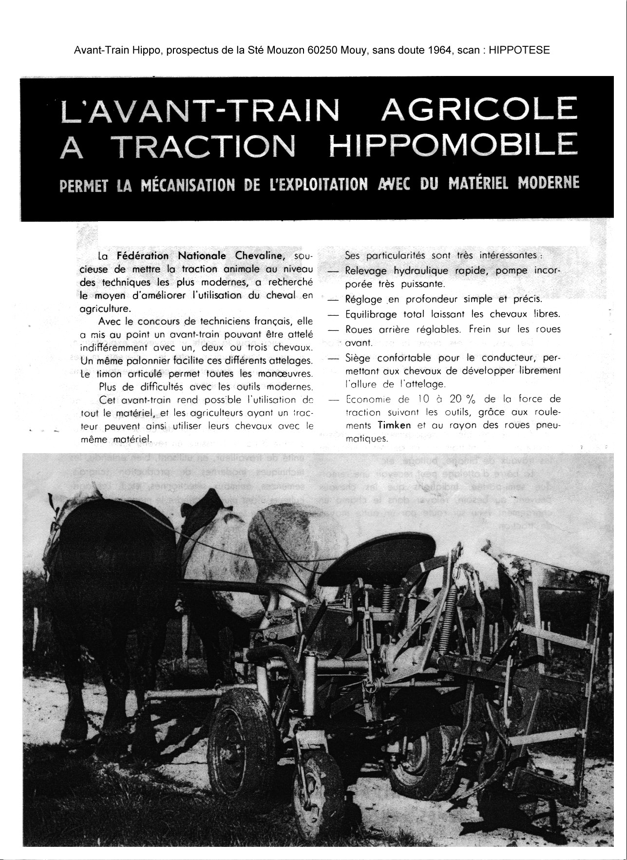 pneus pour attelage hippomobile de chevaux