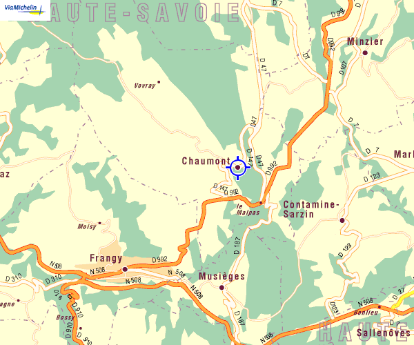 plan d'accés à Chaumont 2